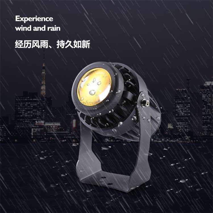 led户外投光灯 一束光壁灯户外防水光柱罗马柱车铝聚光投射灯10W