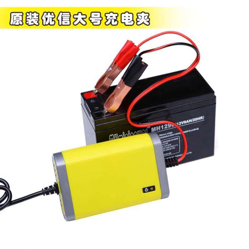 充电机l2v电瓶充电器稳压十二伏家用电池电源踏板小型保护12v