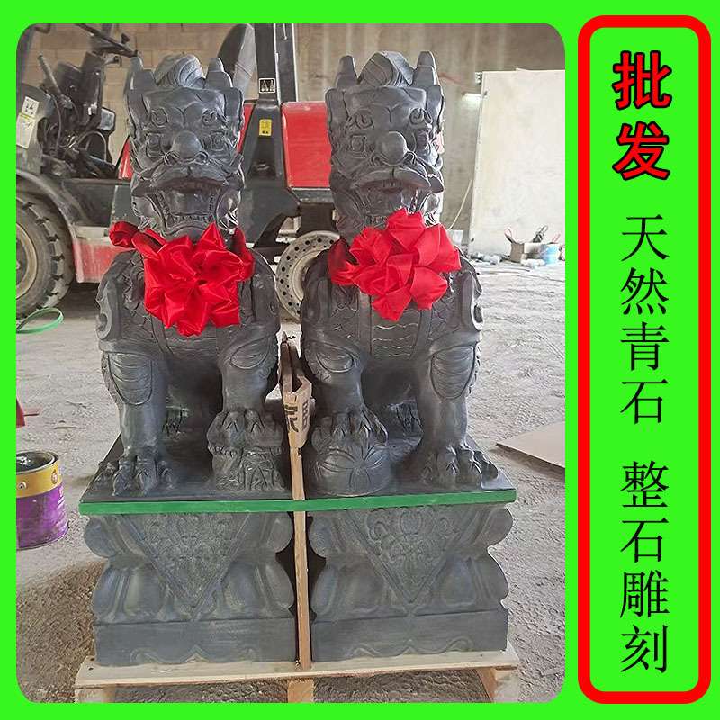 石雕麒麟一对汉白玉麒麟庭院酒店别墅门口龙爪款麒麟摆件青石麒麟