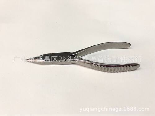 不锈钢尖嘴钳尖咀钳鼻托调整钳托叶调整钳无牙手工钳首饰工具