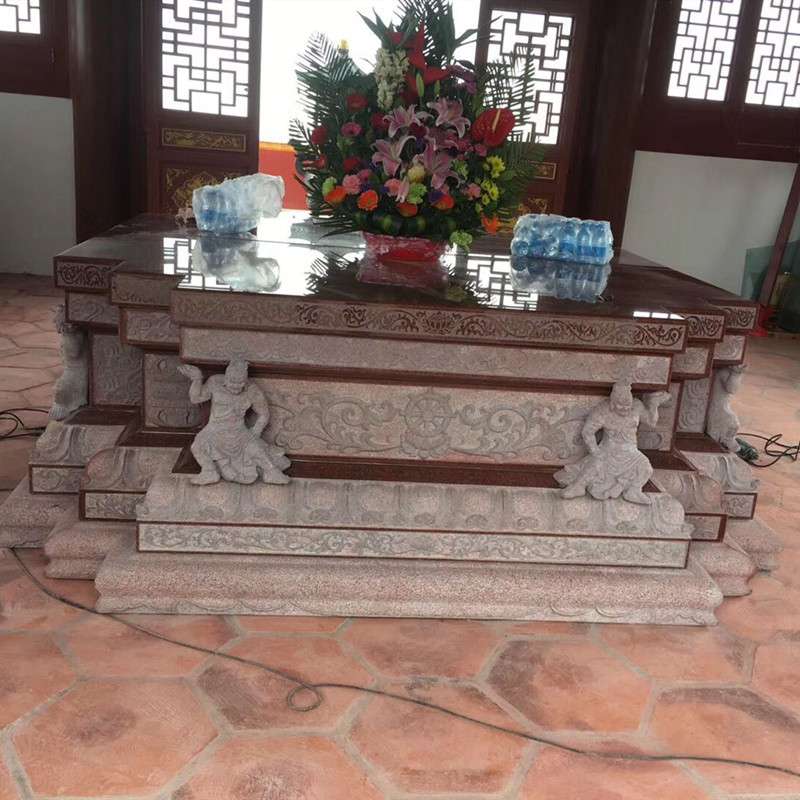 石雕须弥座花盆底座汉白玉仿古做旧莲花座庭院室内别墅石墩摆件