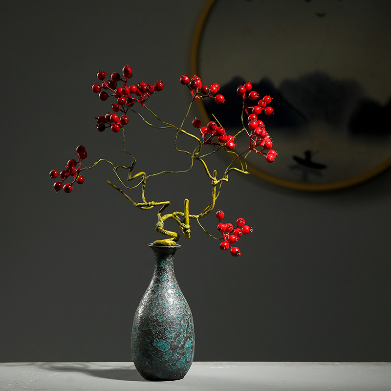 中式陶瓷花瓶装饰品 客厅用新中式风格花器 博古架花瓶摆设