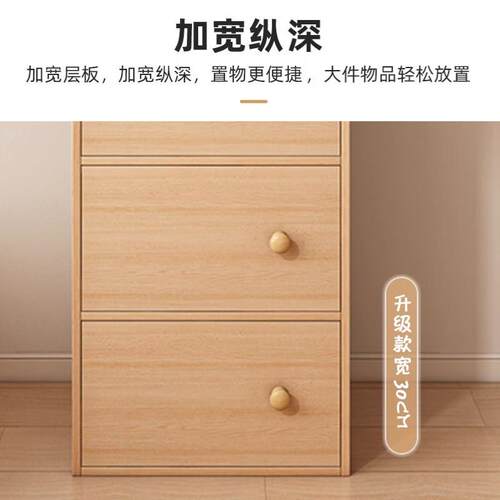 书架置物架落地客厅书柜储物柜一体靠墙收纳家用带门防尘展示柜子