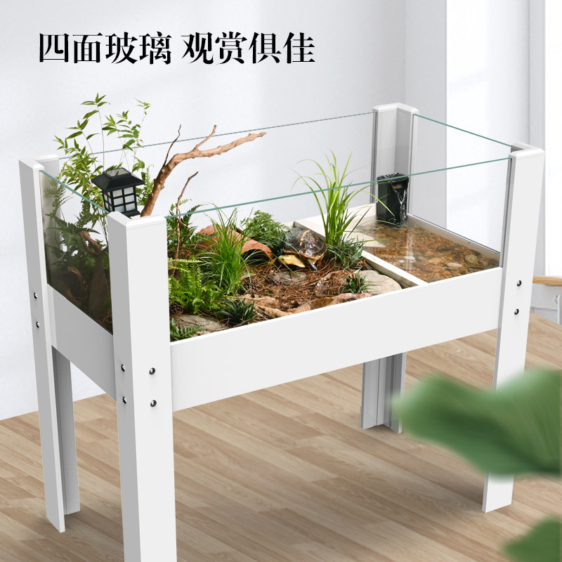 黄缘乌龟生态造景饲养箱家用养龟专用缸安缘闭壳龟半水龟养殖箱子
