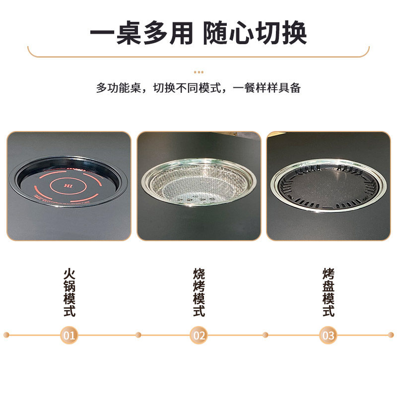 夜市摆摊不锈钢户外烧烤桌子木炭烤炉长桌正方形折叠式火锅桌商用