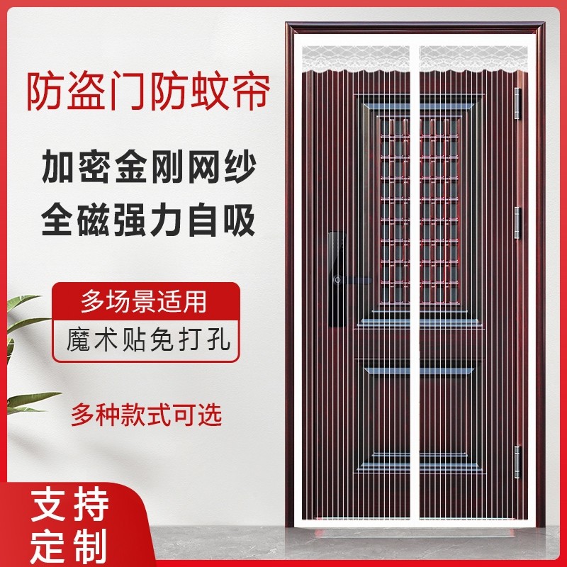 砂门金刚网纱防虫沙门防蚊网楼房入户门门帘防蚊虫放蚊门连农村XM图片