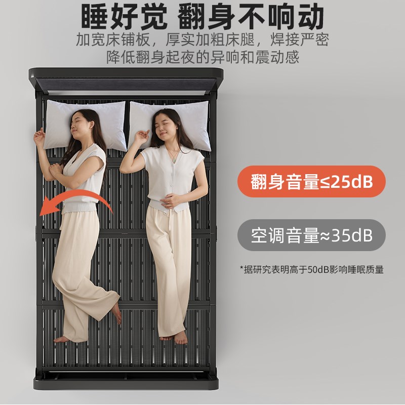 新型折叠铁床双人床1米5家用成人小床一米二简易单人床客人临时床