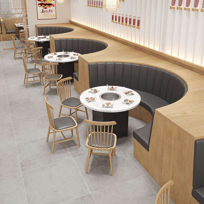 网红甜品奶茶店寿司汉堡小吃咖啡西餐厅简约洽谈卡座沙发桌椅组合