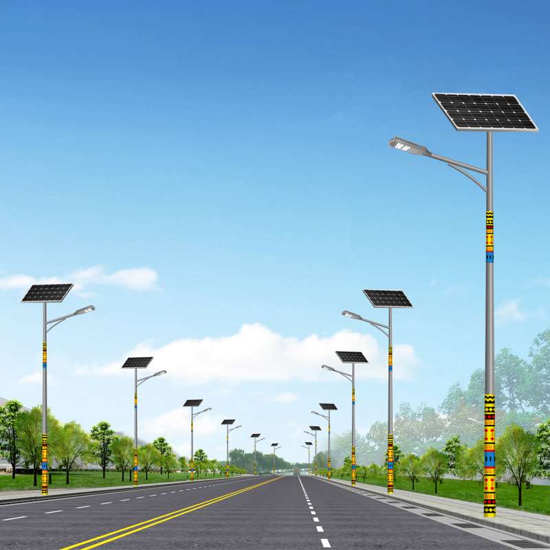 太阳能路灯生产厂家新农村3m4米仿古太阳能路灯 太阳能庭院灯价格