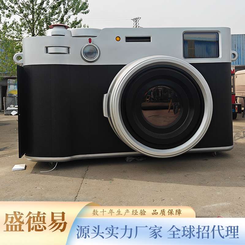金属质感复古相机奶茶车户外音乐节咖啡冰淇淋车网红快闪引流神器