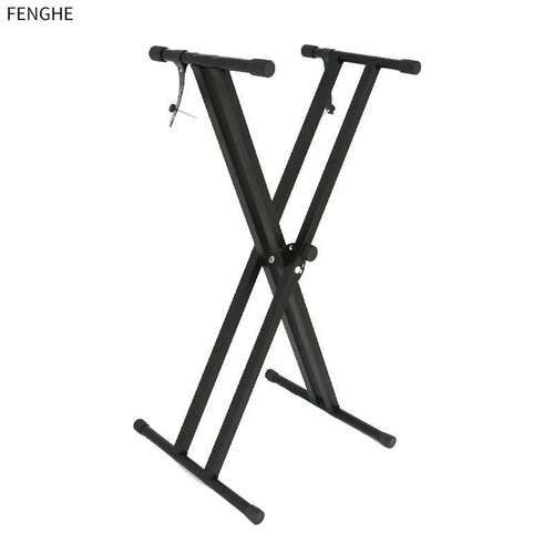拆装外贸双管琴架 双X型电子键盘架 Keyboardstand电商琴凳套装