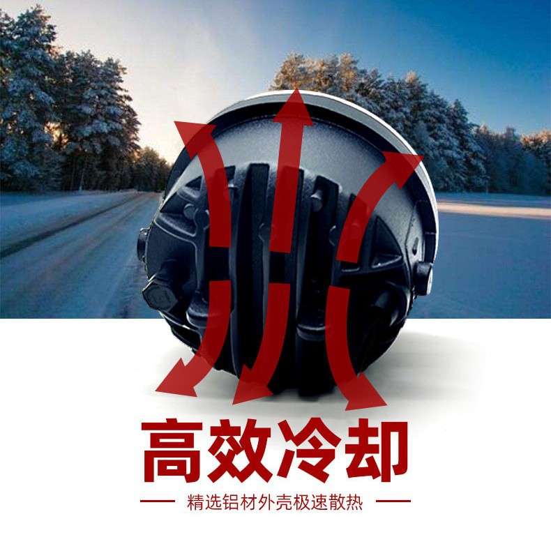 3.5寸汽车LED透镜双色雾灯越野车改装天使眼雾灯cob日 行透镜大灯