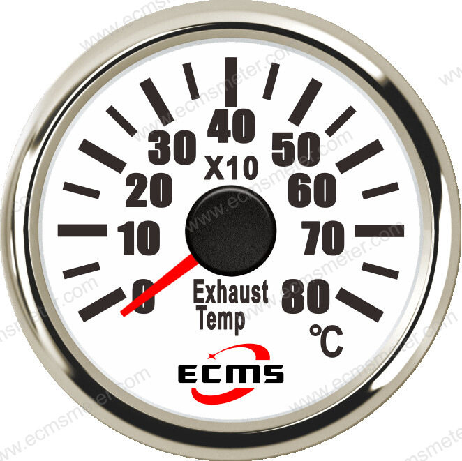 ECPΦ52mm改装车赛车船用工程机械设备指针尾气温度表800℃