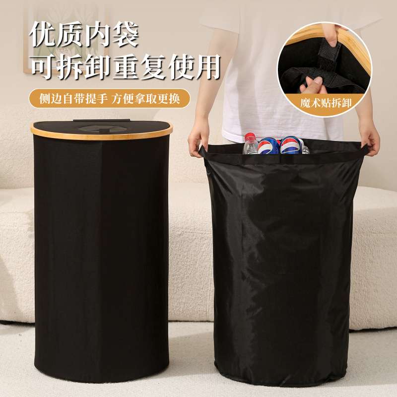跨境带盖饮料瓶收纳篮可折叠空瓶存放瓶子收集箱手提袋收纳篮