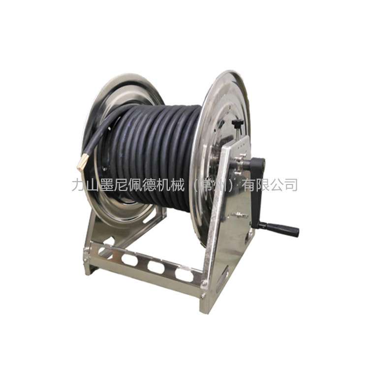 不锈钢全自动卷管器大型手摇高压工业船用电缆卷盘380v海洋卷筒