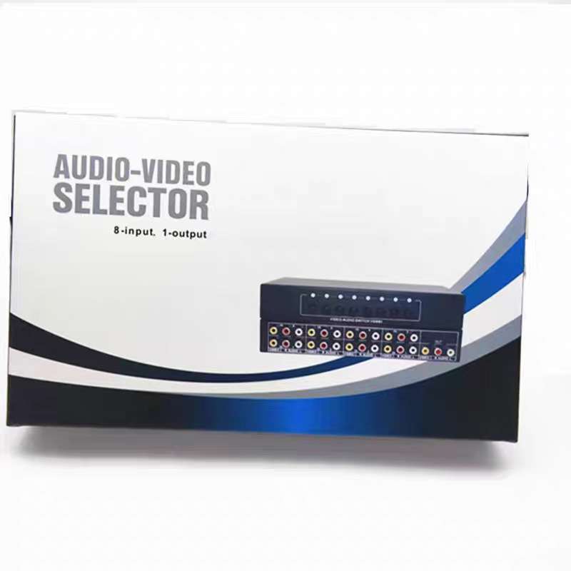 VSW81 AV切换器八进一出 AV音视频切换器8切1 av切换器8进1出