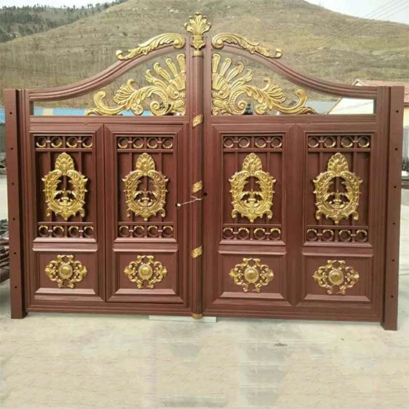 庭院大门欧式平移大门庭院门铝艺大门入户大门院子大门铝合金大门