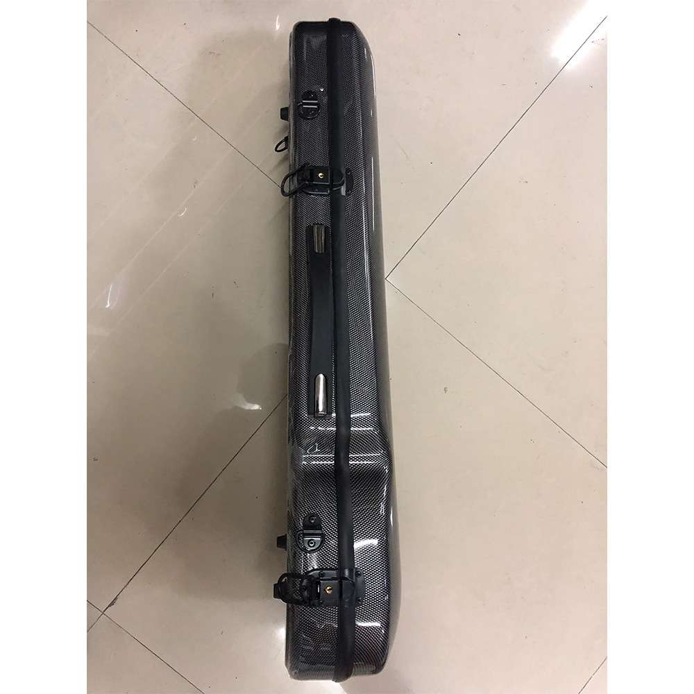 通灵仿碳纤维小提琴黑色琴盒 PC材质硬盒 琴盒