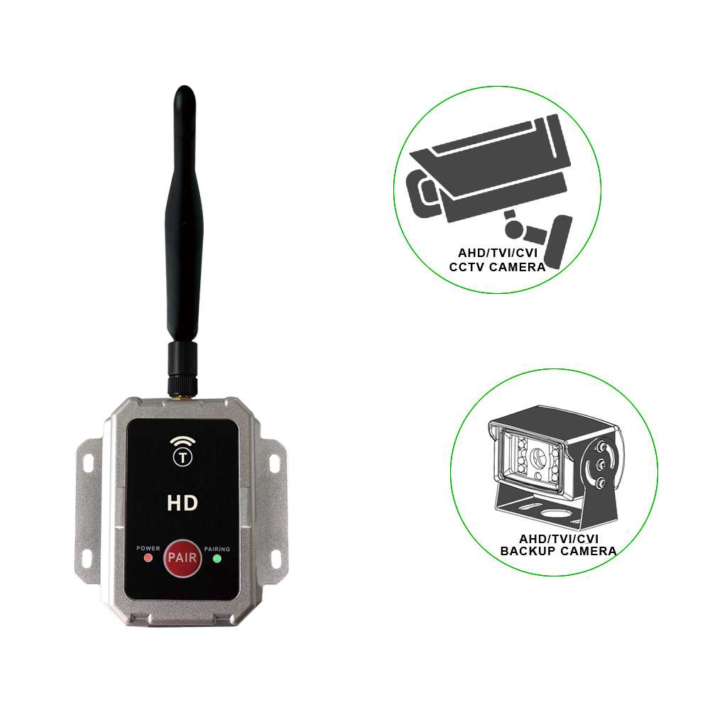 AHD数字无线 DC12V-36V 小车大车通用2.4G车载无线发射接收器