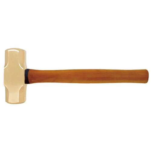 TOOLTIME图泰防爆木柄八角锤铝青铜无火花高强度石工锤方锤榔头锤