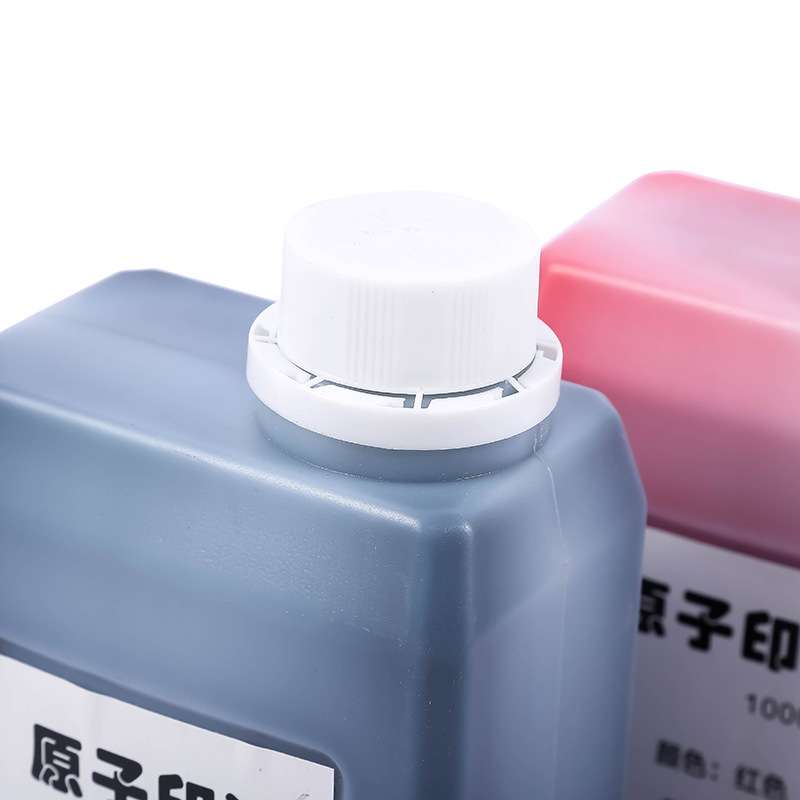 大瓶红色原子印油 原子印章印油 快干1000ml红蓝紫黑等.大桶装