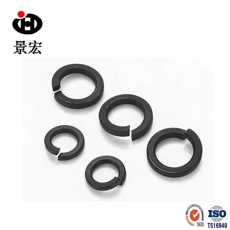 厂家 销售GB93发黑弹簧垫圈 黑色高强度开口弹性垫片 M3-M39