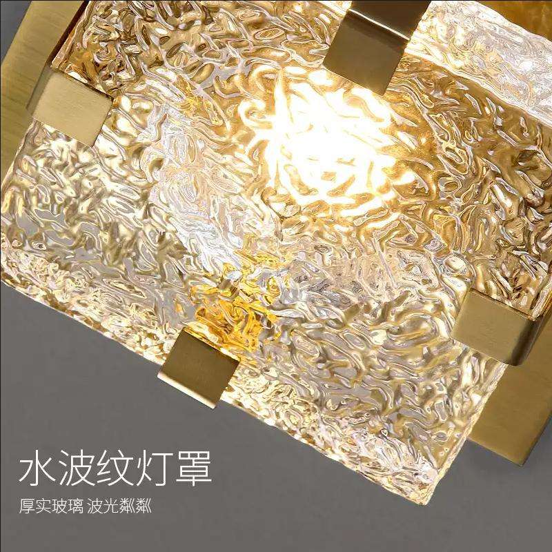 工程装修酒店大堂吸顶灯玄关楼梯进门吸顶灯北欧现代装饰四方灯饰