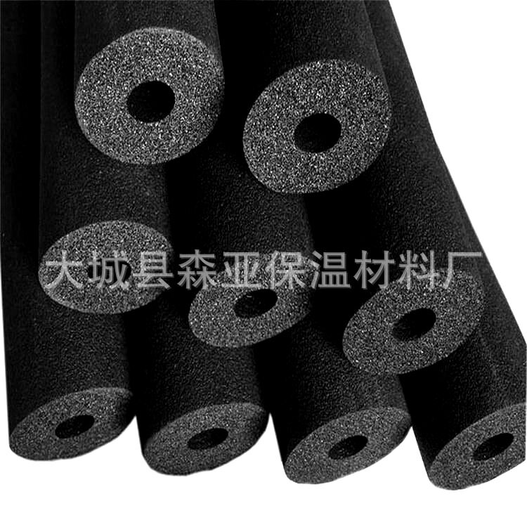 华美橡塑海绵保温管管道保温橡塑套管隔热黑色橡塑制品厂家直销