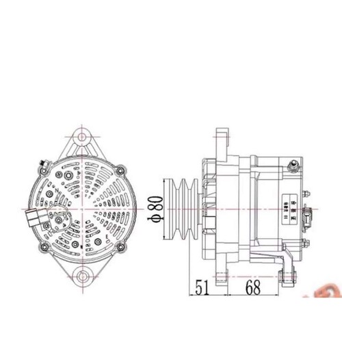 适用M3001-3701100发电机JFZ2903发电机玉柴6M发电机