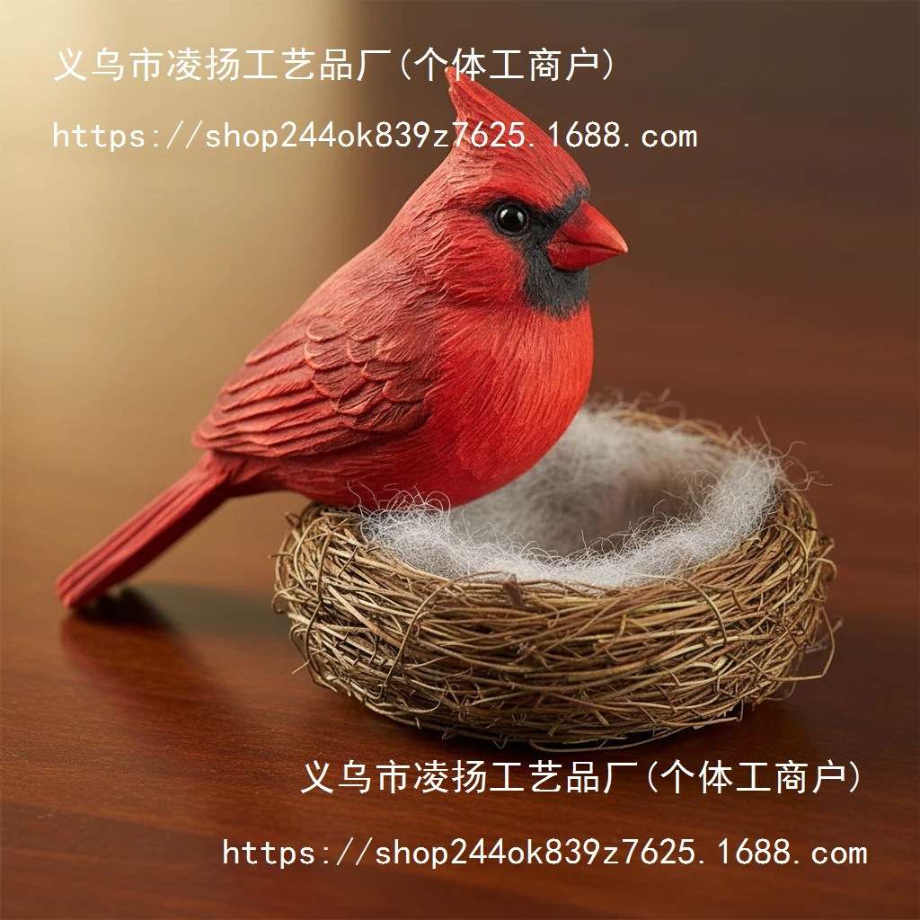 跨境Bird Nest Statue Decorative鸟巢雕像希望和新开始象征装饰