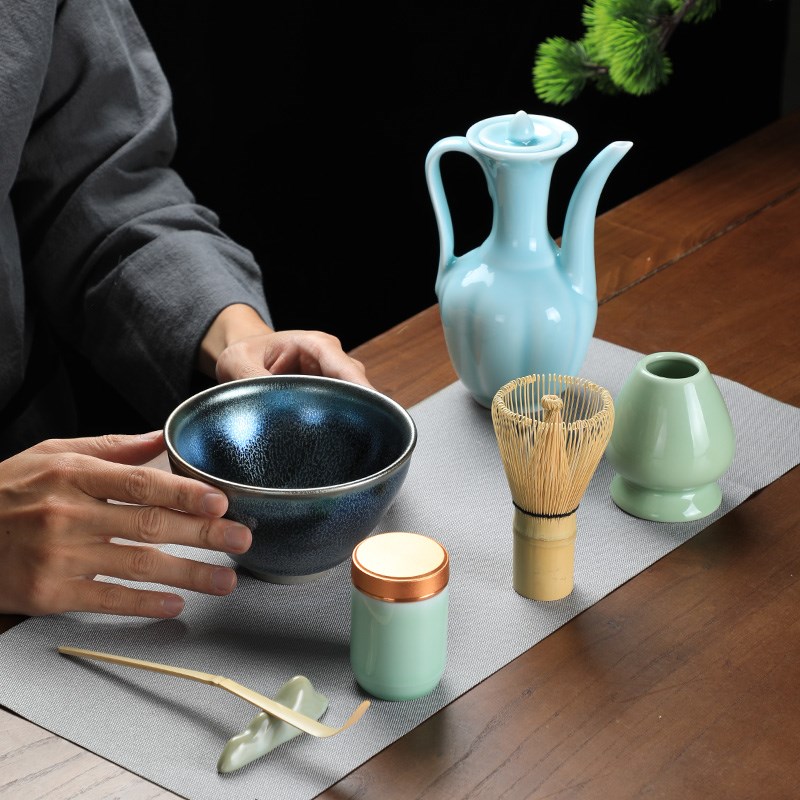 宋代点茶器具套装茶盏茶粉礼盒仿宋古法点茶工具全套茶具茶碗整套