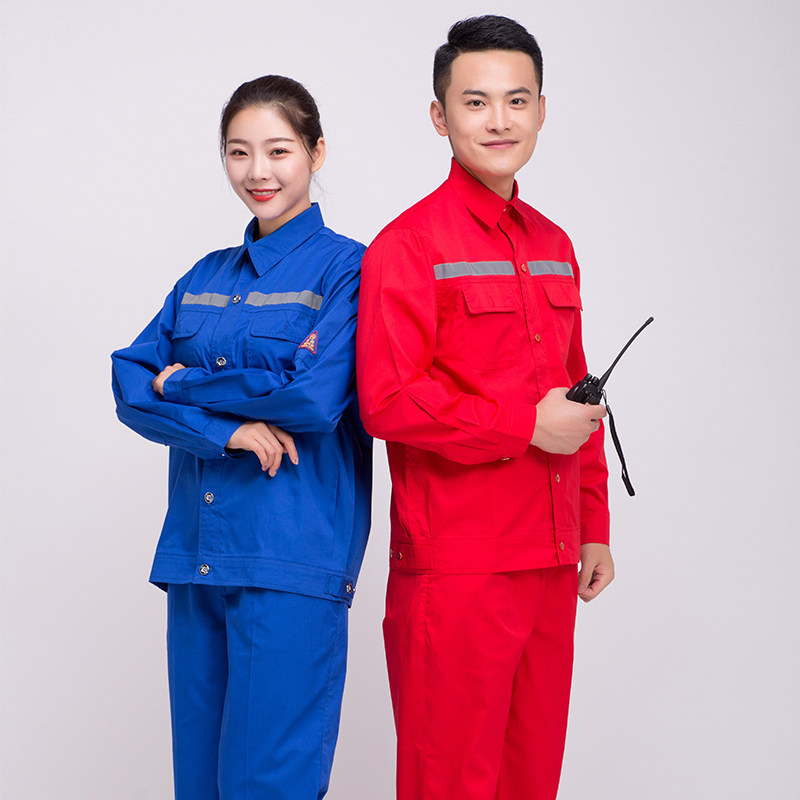 防静电工作服夏季薄款短袖长袖套装男女石化加油站电子厂车间工装