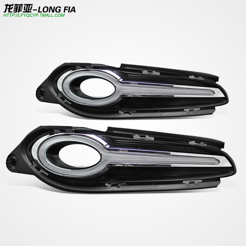 专用于缤智日行灯 滨智改装LED日间行车灯 黄光转向灯专用前杠灯