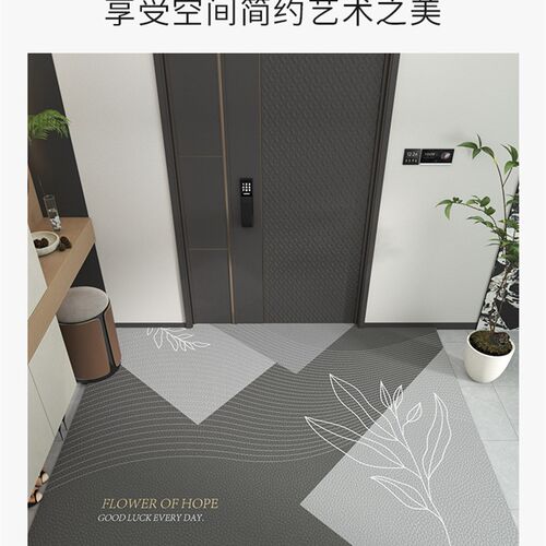 地垫入户门垫pvc免洗可擦进门门口脚垫2023新款玄关耐脏皮革地毯