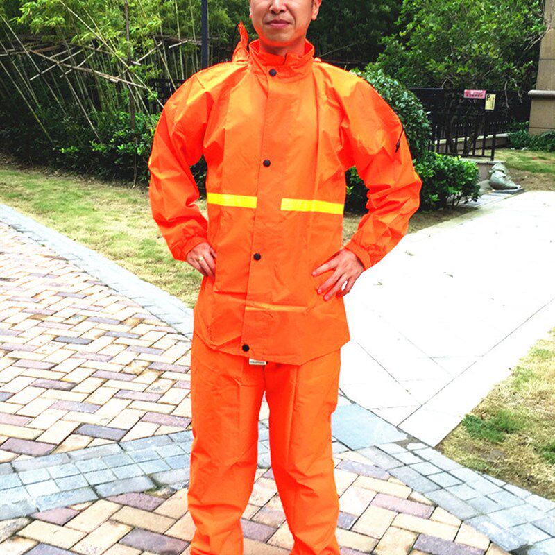 新款加厚分体环卫雨衣雨裤套装工作服成人男女高反光雨衣包邮清洁