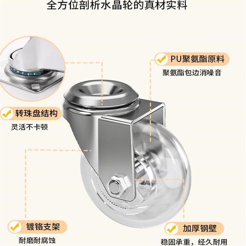 静音万向轮小凳子家用滑轮矮凳儿童带轮圆板凳软包换鞋凳靠背椅子