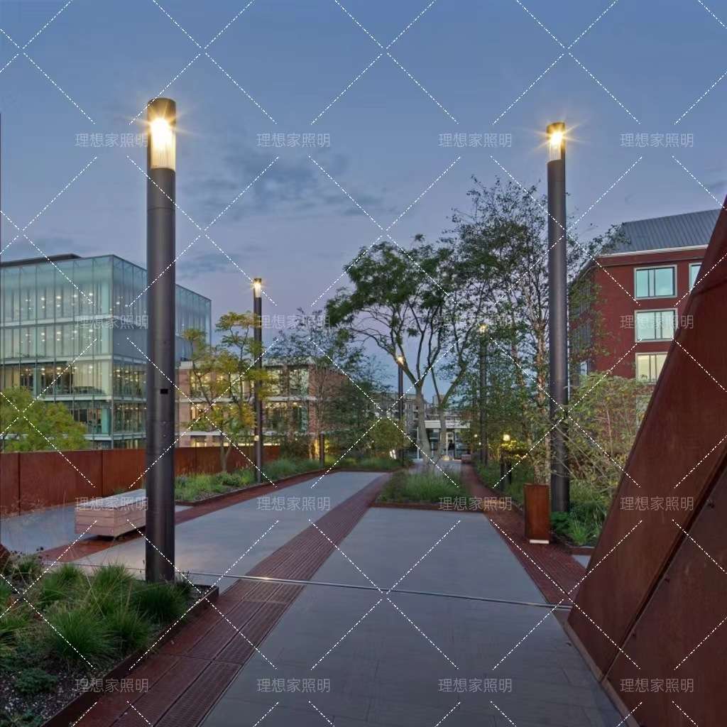 3米3.5米4米LED路灯圆形灯柱监控照明一体立杆多功能路灯智慧路灯