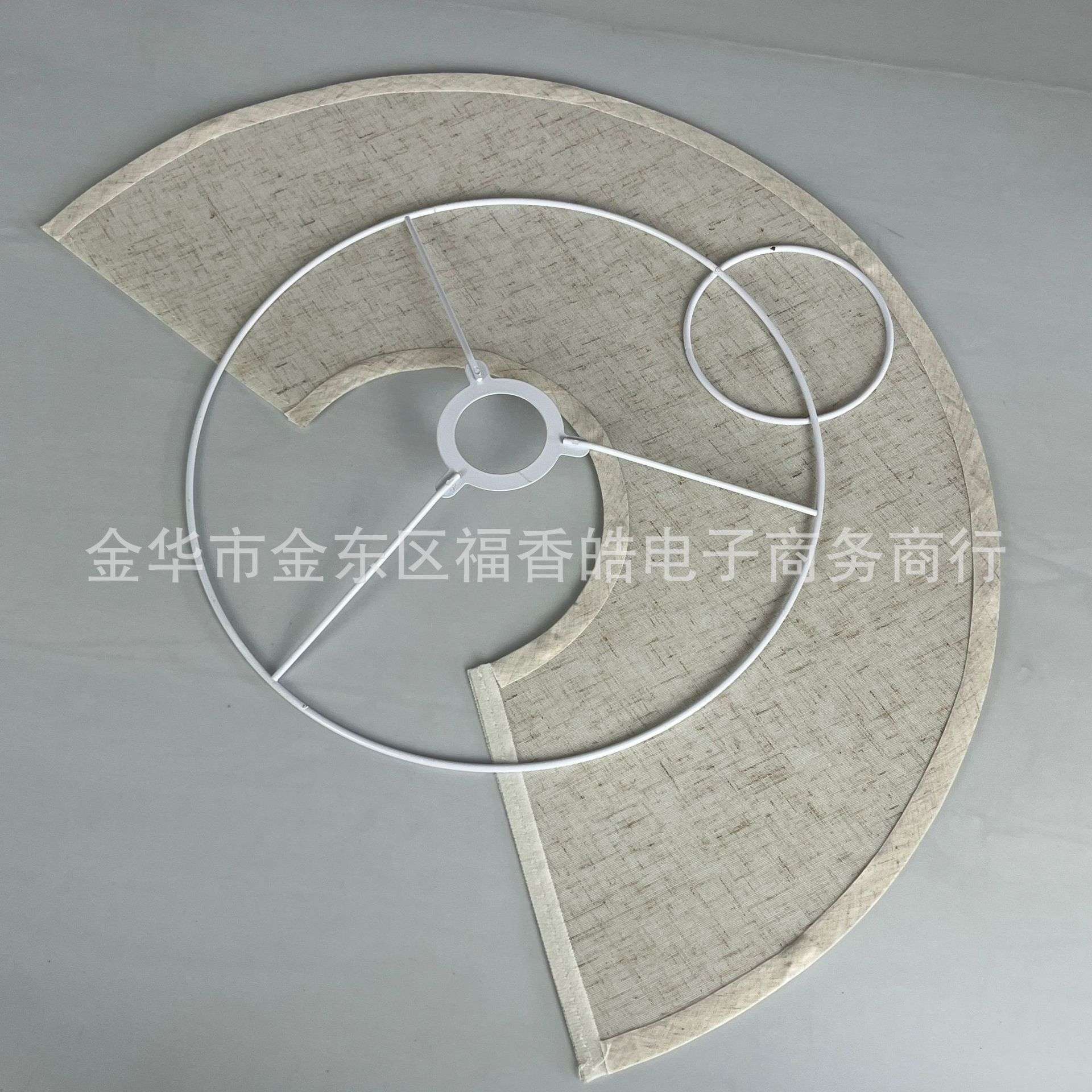 E27KD网格麻布艺灯罩可拆卸遮光外壳配件台灯落地灯陶瓷客厅灯饰