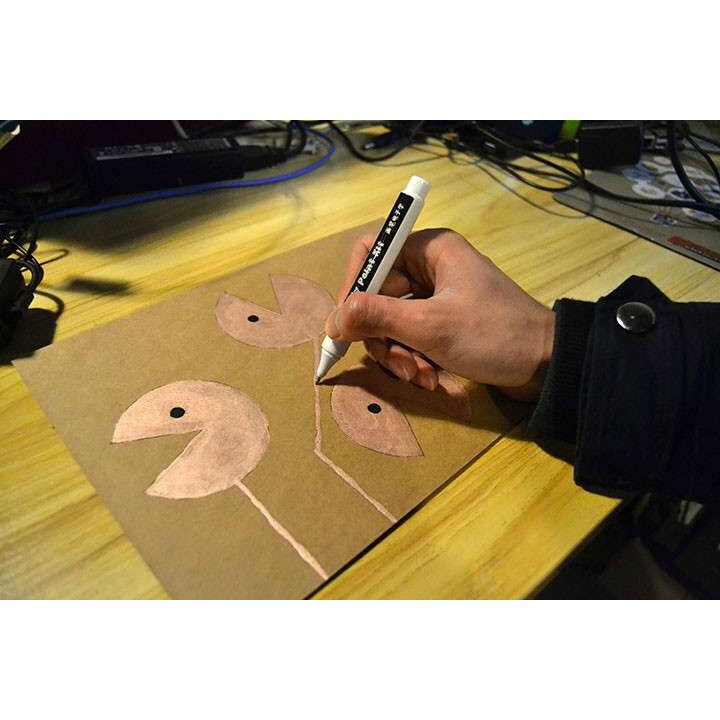 画笔电子学导电笔金色 墨水涂料 遥控键盘PCB电路设计手写笔物理