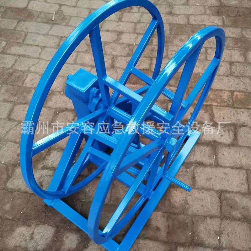收绳器手动电动卷绳机电动吊篮钢丝绳线材电缆收绳器手摇缠盘绳器