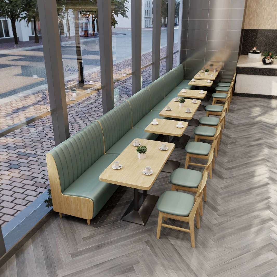 idao专业出口供货酒店学校单位公司员工餐厅饭食堂商用奶茶吧桌椅