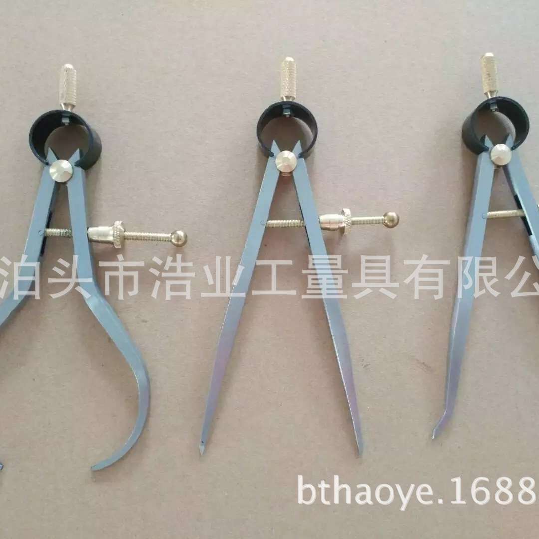 3件套弹簧卡规6 弹簧内卡规8”弹簧外卡规 弹簧分规10内外径卡尺