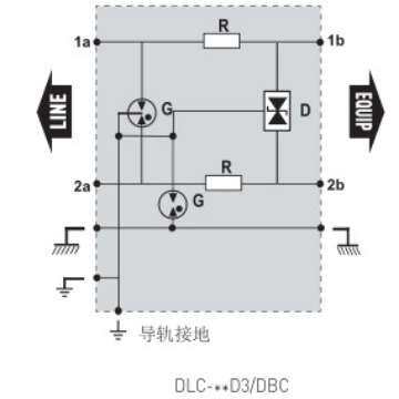 西岱尔 DLC系列DLC-24D3电讯信号线路电涌保护器