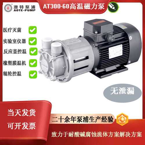 AOTE-PUMP澳特AT300工业反应釜齿轮磁力泵高温油泵不锈钢材质