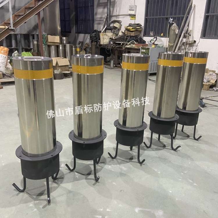 不锈钢挡车路桩 全自动液压升降柱电动控制系统半自动伸缩防撞桩