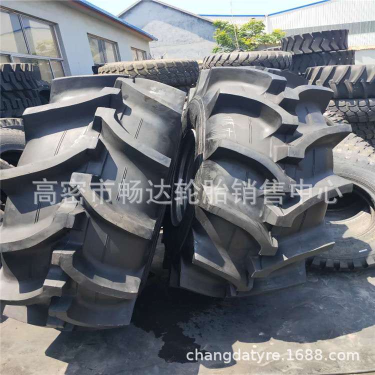 销售山东桦林 23.1-26 水田高花  带钢圈  农用拖拉机 水田轮胎