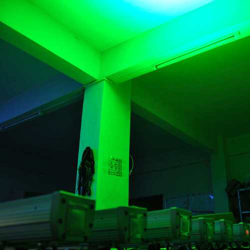 不夜天18颗3瓦RGB三合一防水点控长条户外洗墙灯18x3W DMX512控制