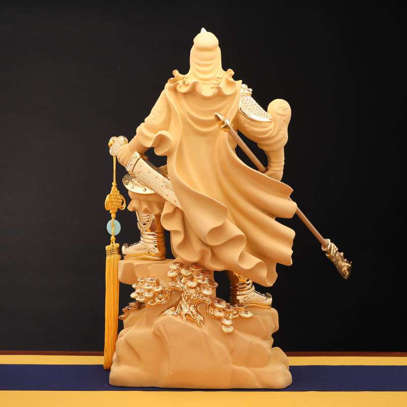 忠义千秋关公沙金武财神摆件关公招财武财神爷家居办公室风水饰品
