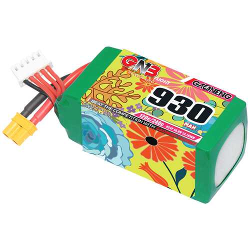 GNB高能930mAh 4S 14.8V 120C涵道穿越机航模FPV高倍率锂离子电池