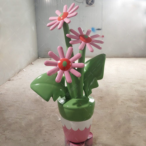 网红打卡花朵雕塑创意户外装饰商场广场景区仿真郁金香落地大摆件